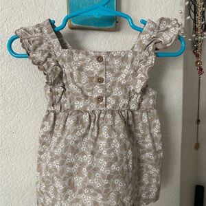 Carter's Floral Tan Dress